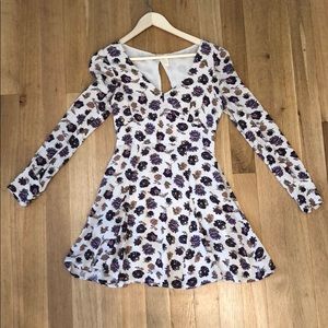Free People Boho Long Sleeve Floral Dress